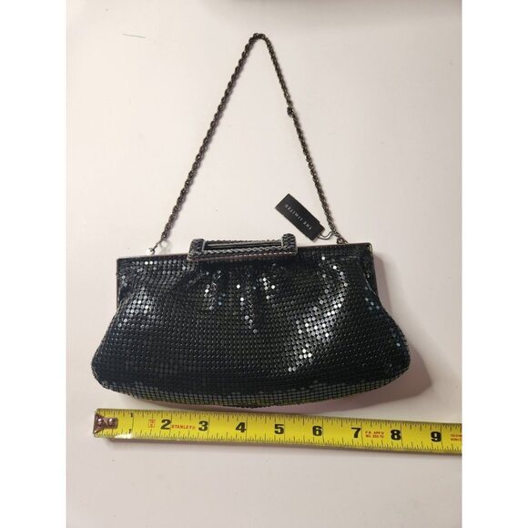 Black Sequin Evening Bag Chain Strap Satin Interior The Limited NWT party - Picture 6 of 7